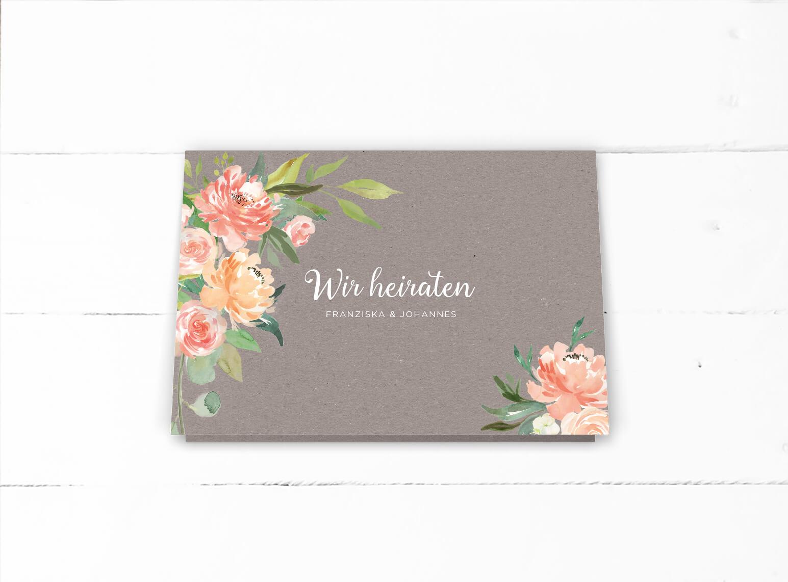 Karten Einladungen Einladungen Zur Hochzeit Blumen Aquarell Klappkarten Einladungskarten Mobel Wohnen Tmp Tozi Media